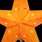 Preview: Lotus orange - Foldable glowing star, paper poinsettia with 5 points, 60 cm